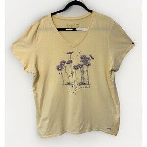 Life is Good. Women's Winnie & Pooh Daisy‎ Stroll Short Sleeve Size XL